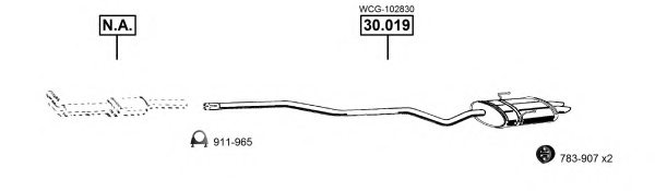 ASMET RO300835 Exhaust System